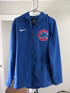 Nike Royal Blue On Field All Weather Baseball Full-Zip Jacket